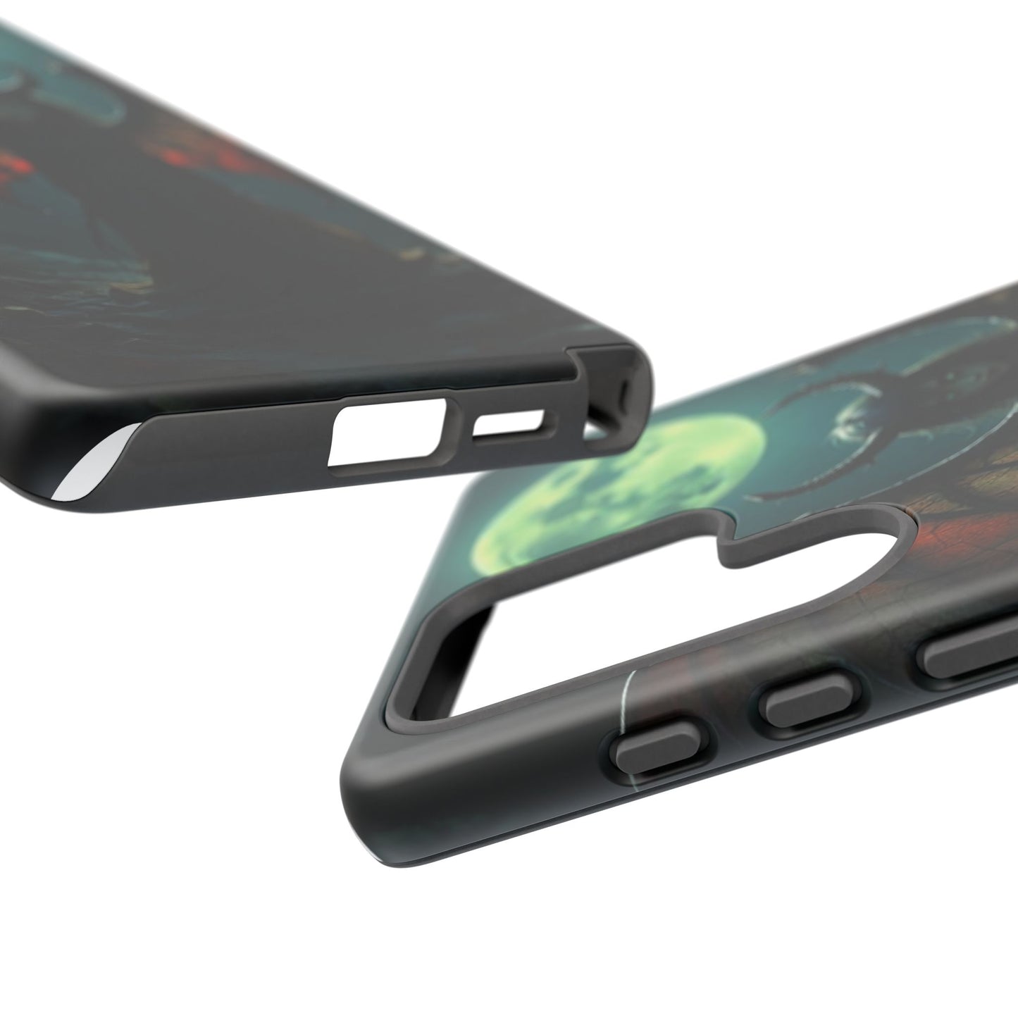 Gothic Phone Case Featuring Enigmatic Creature - Perfect for Halloween, Spooky Aesthetics, Witchy Gifts, Artistic Protection