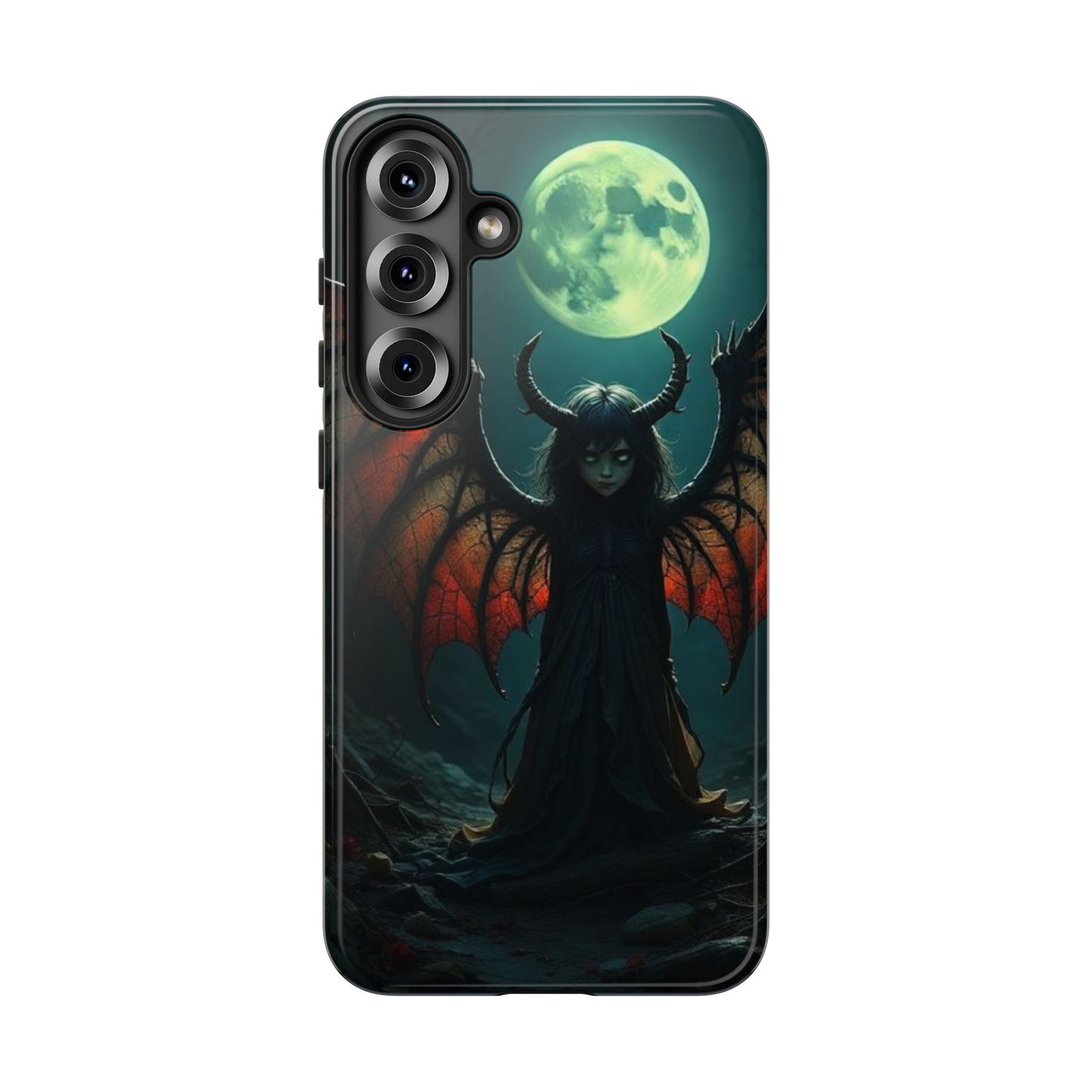 Gothic Phone Case Featuring Enigmatic Creature - Perfect for Halloween, Spooky Aesthetics, Witchy Gifts, Artistic Protection