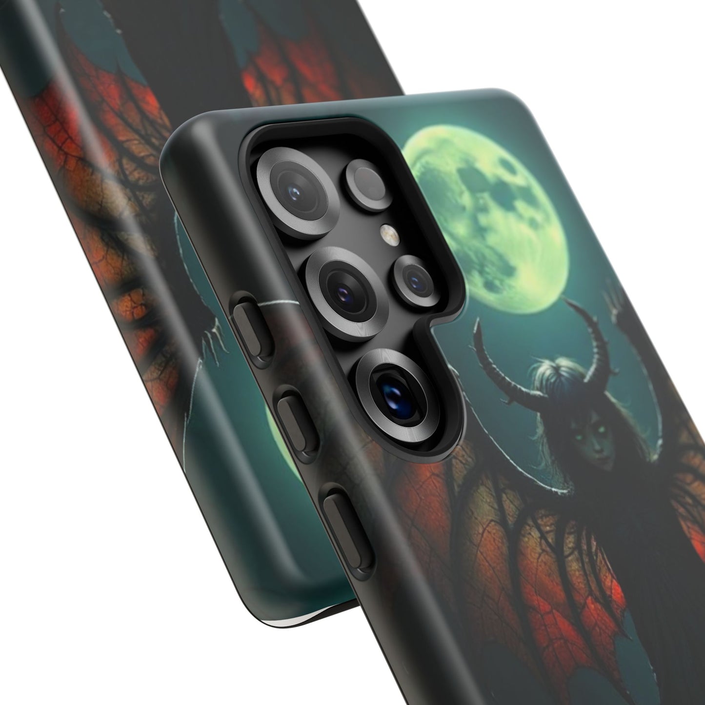 Gothic Phone Case Featuring Enigmatic Creature - Perfect for Halloween, Spooky Aesthetics, Witchy Gifts, Artistic Protection