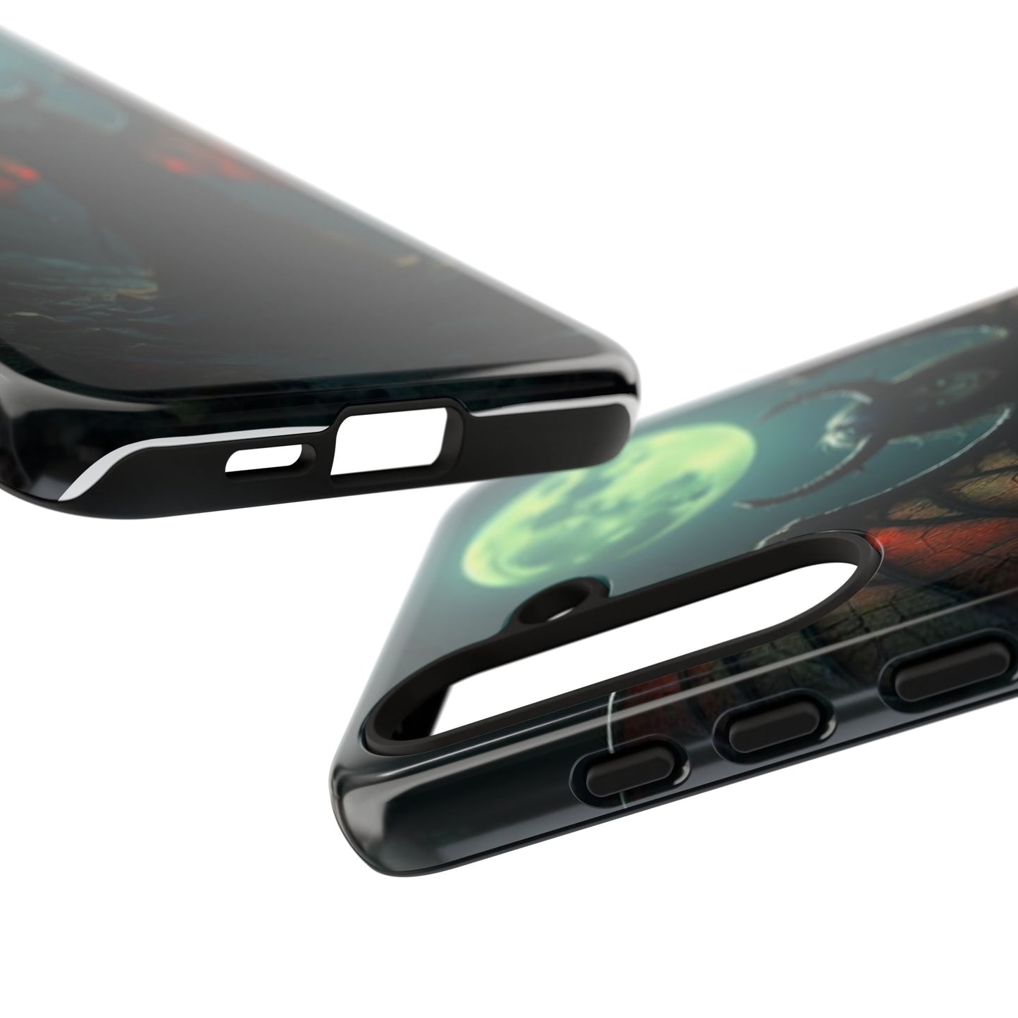 Gothic Phone Case Featuring Enigmatic Creature - Perfect for Halloween, Spooky Aesthetics, Witchy Gifts, Artistic Protection