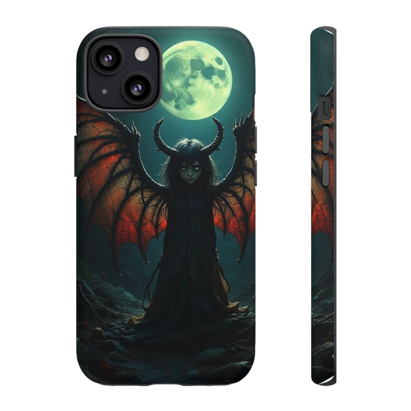 Gothic Phone Case Featuring Enigmatic Creature - Perfect for Halloween, Spooky Aesthetics, Witchy Gifts, Artistic Protection
