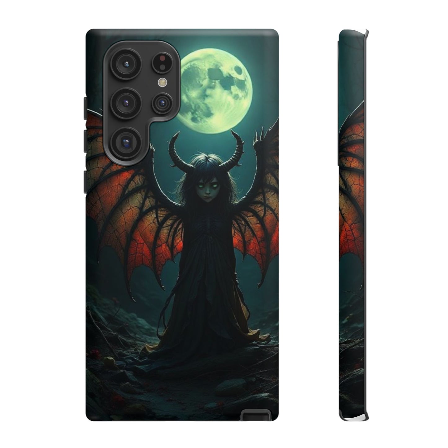 Gothic Phone Case Featuring Enigmatic Creature - Perfect for Halloween, Spooky Aesthetics, Witchy Gifts, Artistic Protection