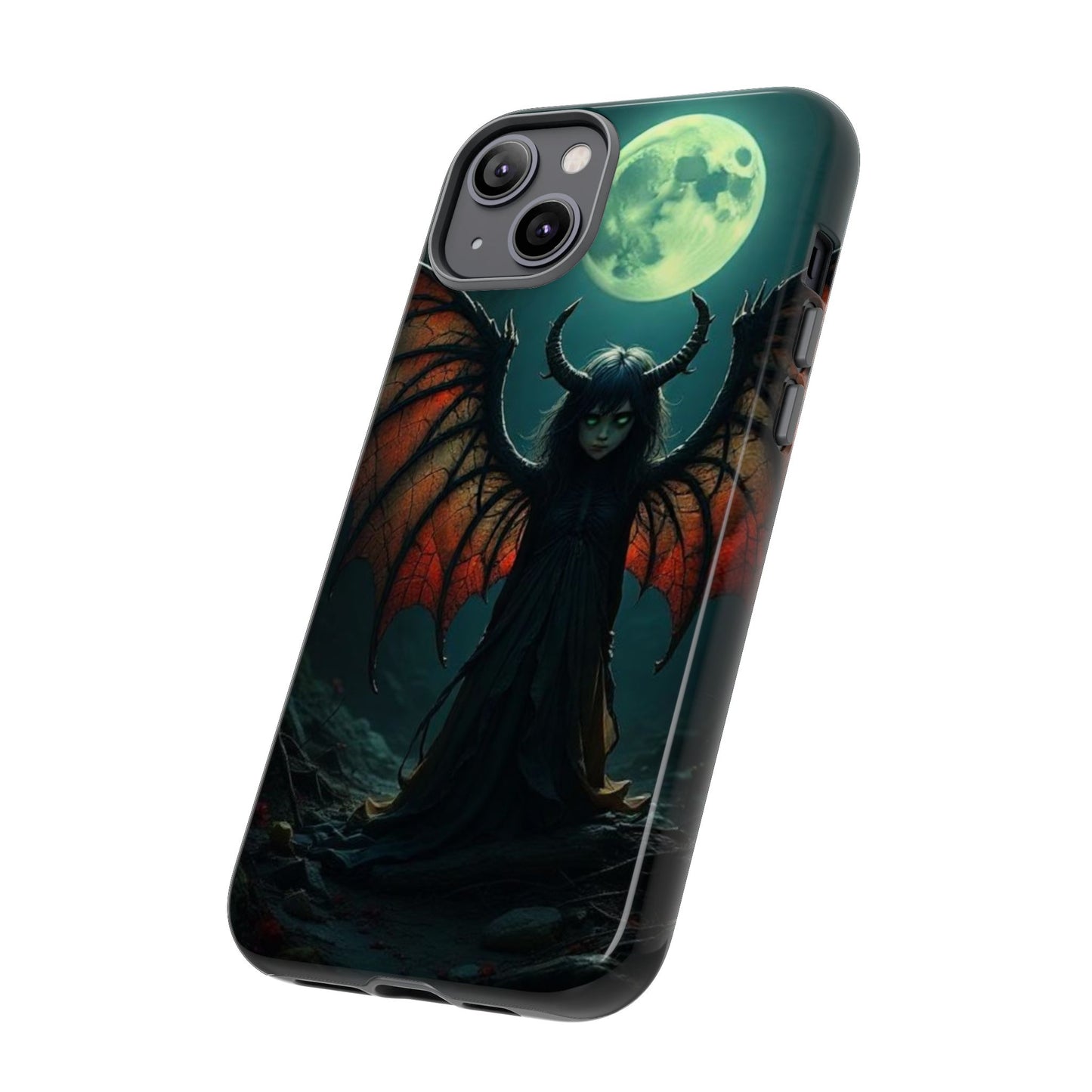 Gothic Phone Case Featuring Enigmatic Creature - Perfect for Halloween, Spooky Aesthetics, Witchy Gifts, Artistic Protection