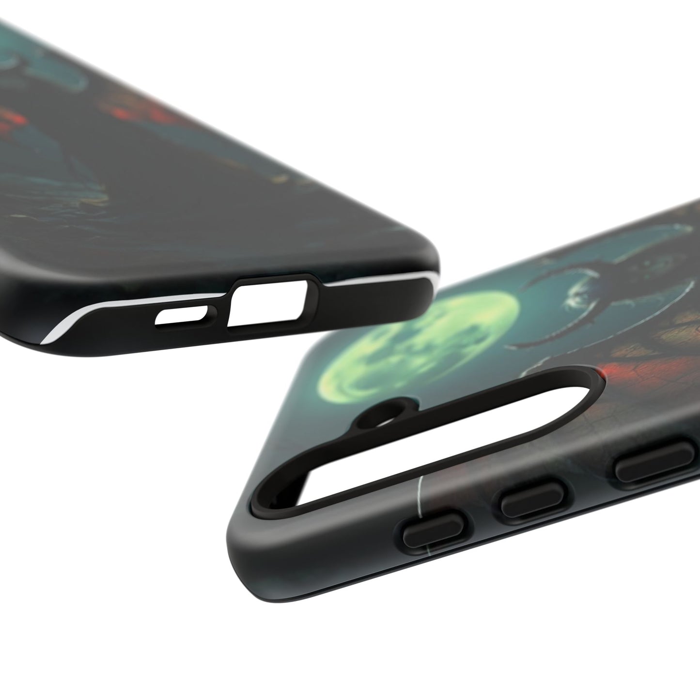 Gothic Phone Case Featuring Enigmatic Creature - Perfect for Halloween, Spooky Aesthetics, Witchy Gifts, Artistic Protection
