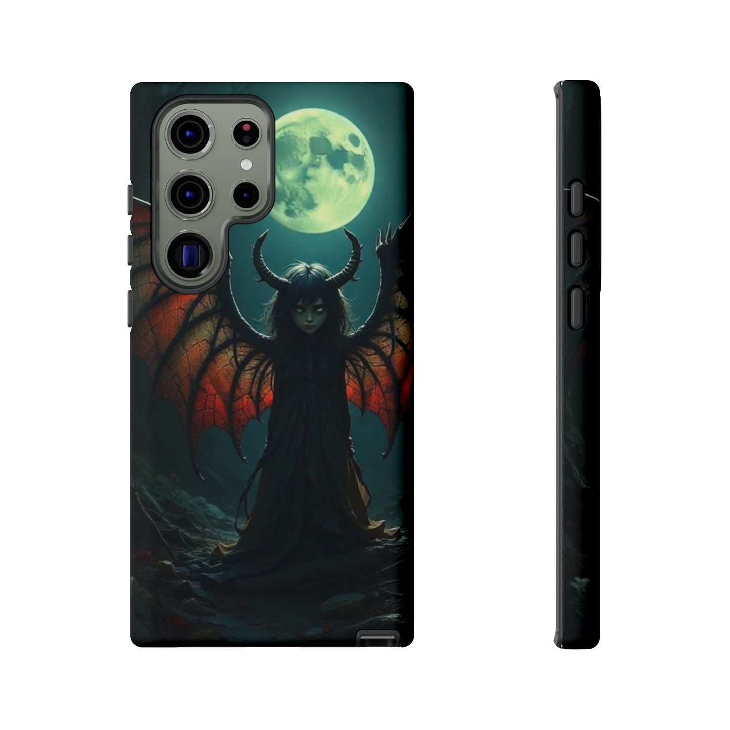 Gothic Phone Case Featuring Enigmatic Creature - Perfect for Halloween, Spooky Aesthetics, Witchy Gifts, Artistic Protection
