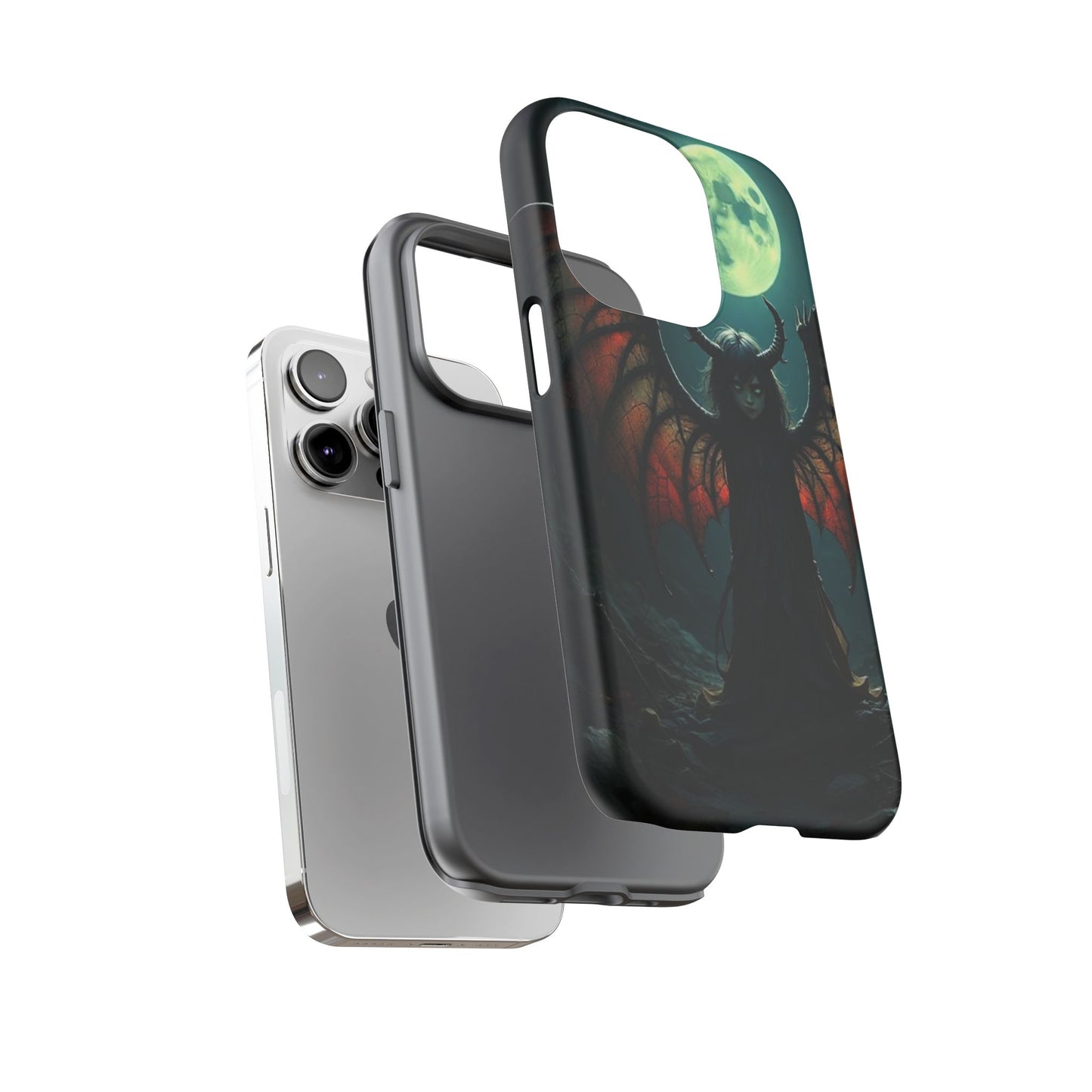 Gothic Phone Case Featuring Enigmatic Creature - Perfect for Halloween, Spooky Aesthetics, Witchy Gifts, Artistic Protection