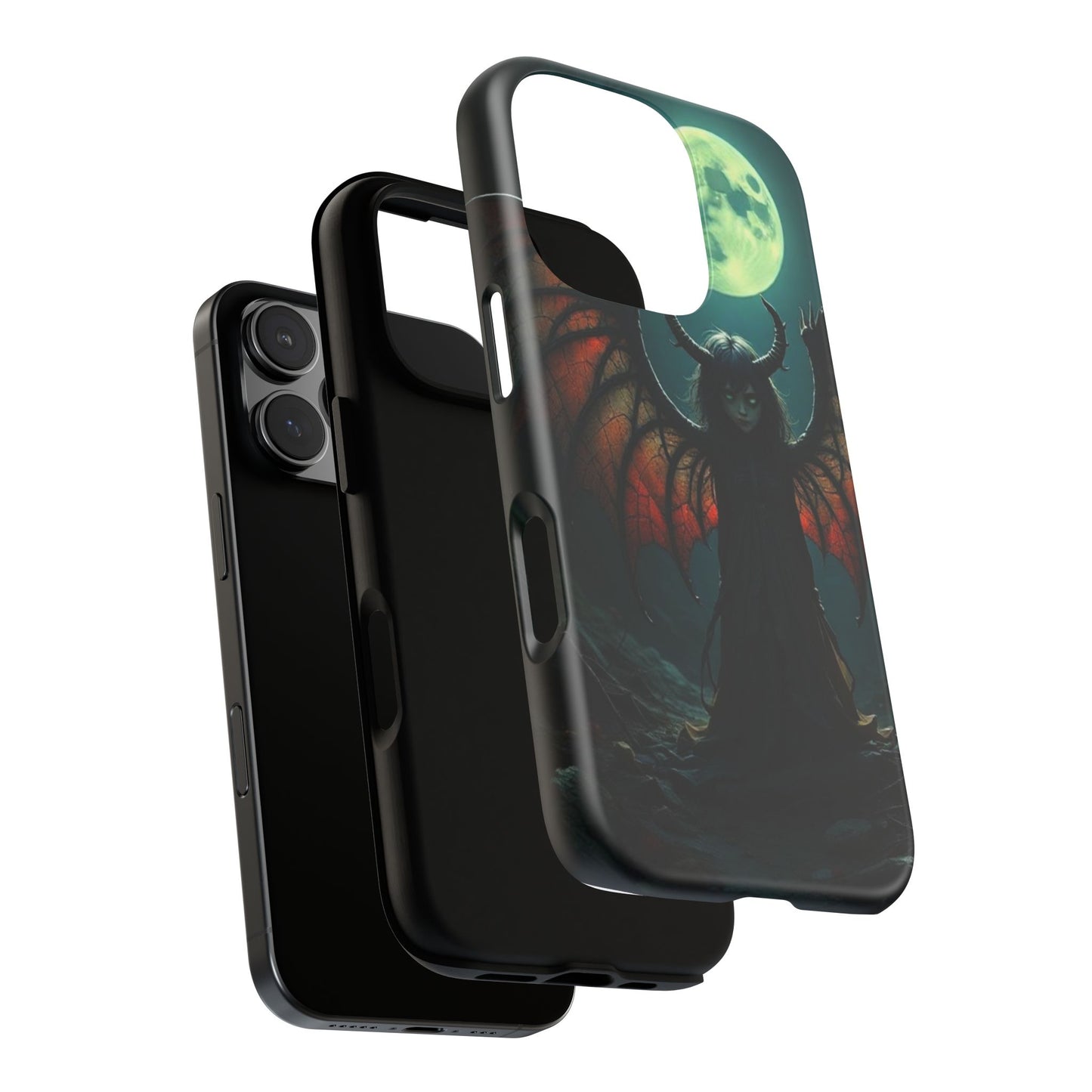Gothic Phone Case Featuring Enigmatic Creature - Perfect for Halloween, Spooky Aesthetics, Witchy Gifts, Artistic Protection