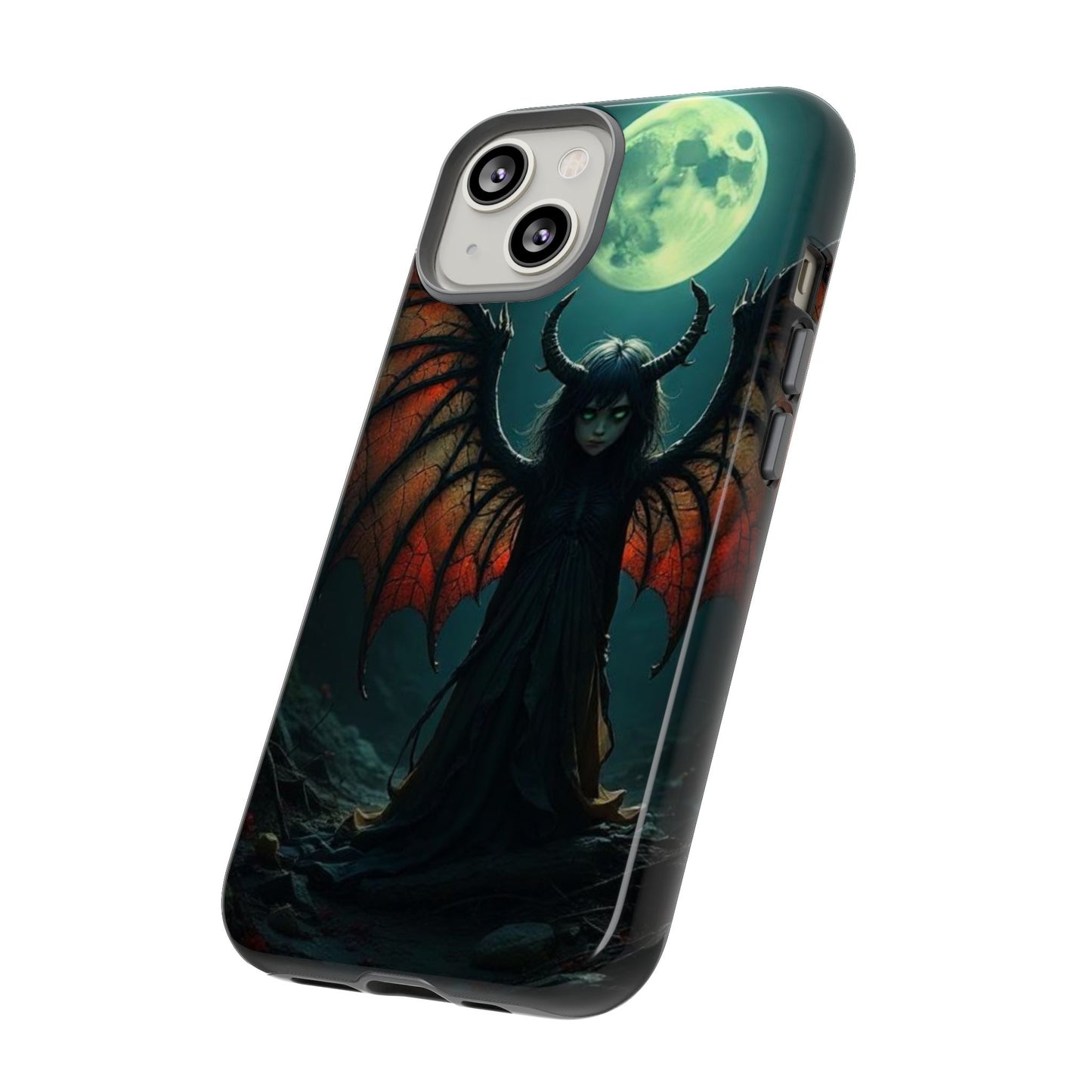 Gothic Phone Case Featuring Enigmatic Creature - Perfect for Halloween, Spooky Aesthetics, Witchy Gifts, Artistic Protection