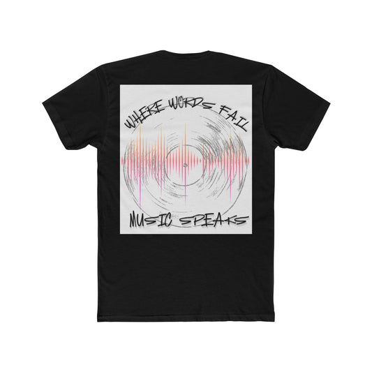 Music Vibes Unisex Cotton Crew Tee | Perfect Gift for Music Lovers, Concert Goers, Holiday Apparel, Artistic Tees, Unique T-Shirt