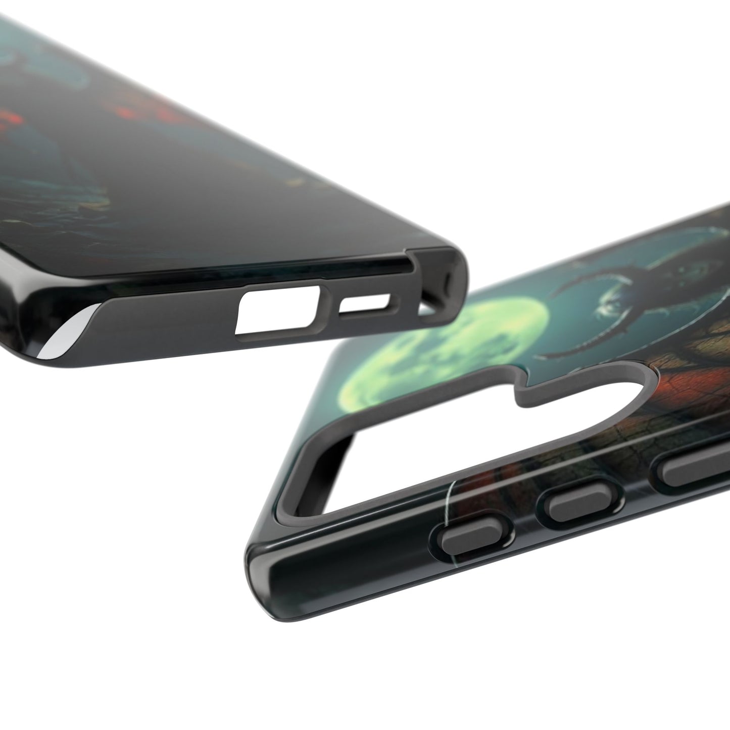 Gothic Phone Case Featuring Enigmatic Creature - Perfect for Halloween, Spooky Aesthetics, Witchy Gifts, Artistic Protection