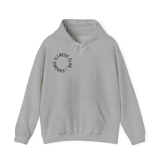 Chronic Illness Comfort Hooded Sweatshirt, Casual Wear, Gift for Friends, Self-Care Gift, Everyday Hoodie, Humor Jacket
