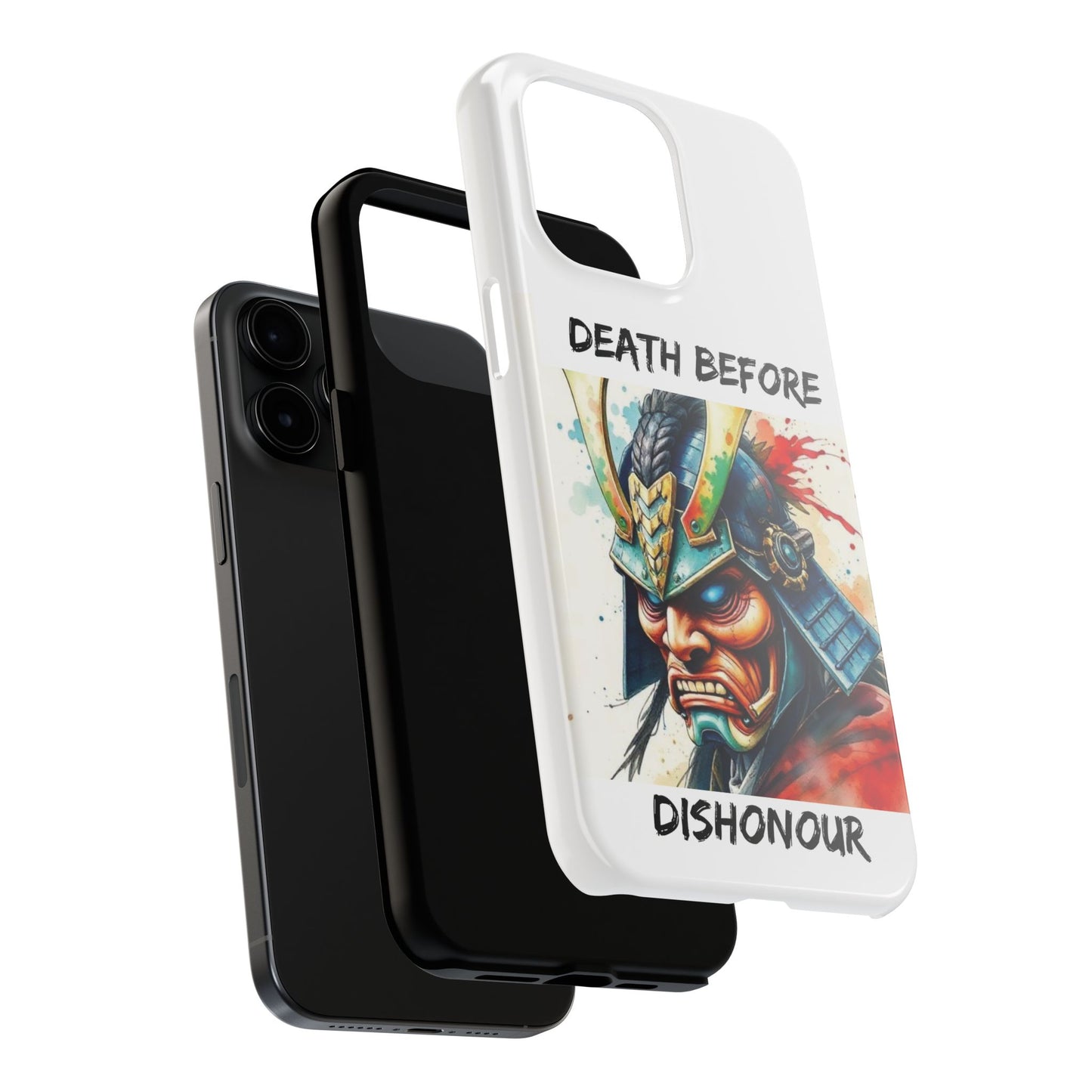 Samurai Inspired Tough Phone Case - 'Death Before Dishonour'