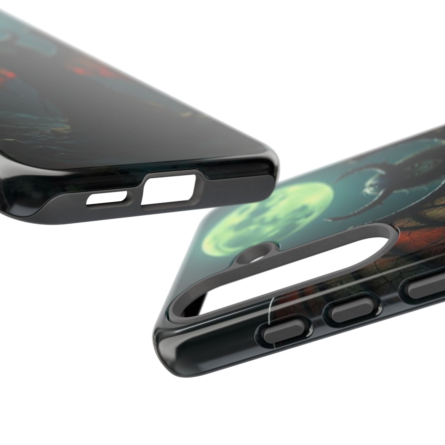 Gothic Phone Case Featuring Enigmatic Creature - Perfect for Halloween, Spooky Aesthetics, Witchy Gifts, Artistic Protection