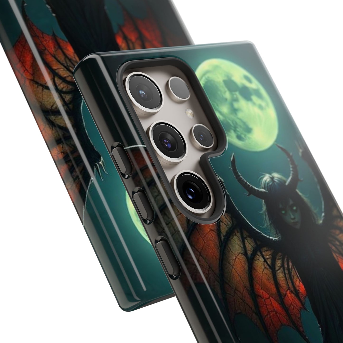Gothic Phone Case Featuring Enigmatic Creature - Perfect for Halloween, Spooky Aesthetics, Witchy Gifts, Artistic Protection