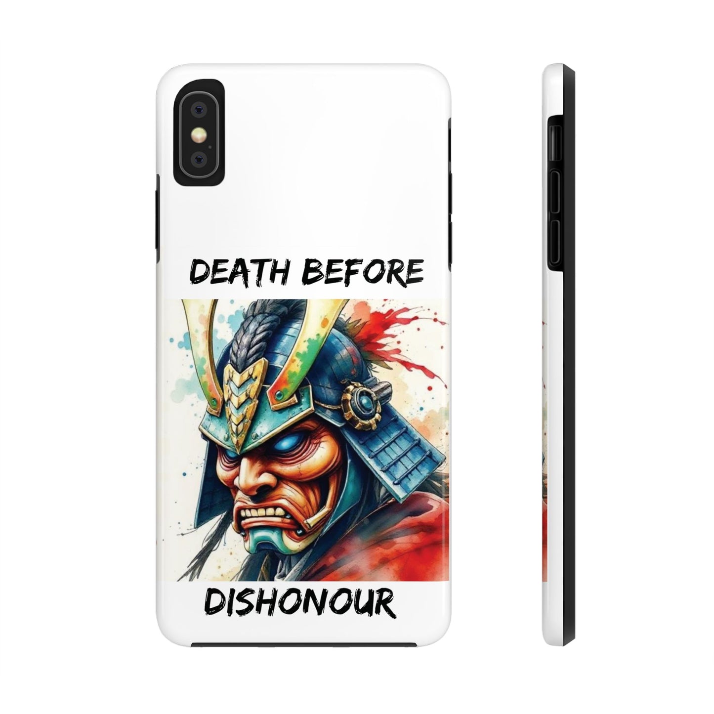 Samurai Inspired Tough Phone Case - 'Death Before Dishonour'