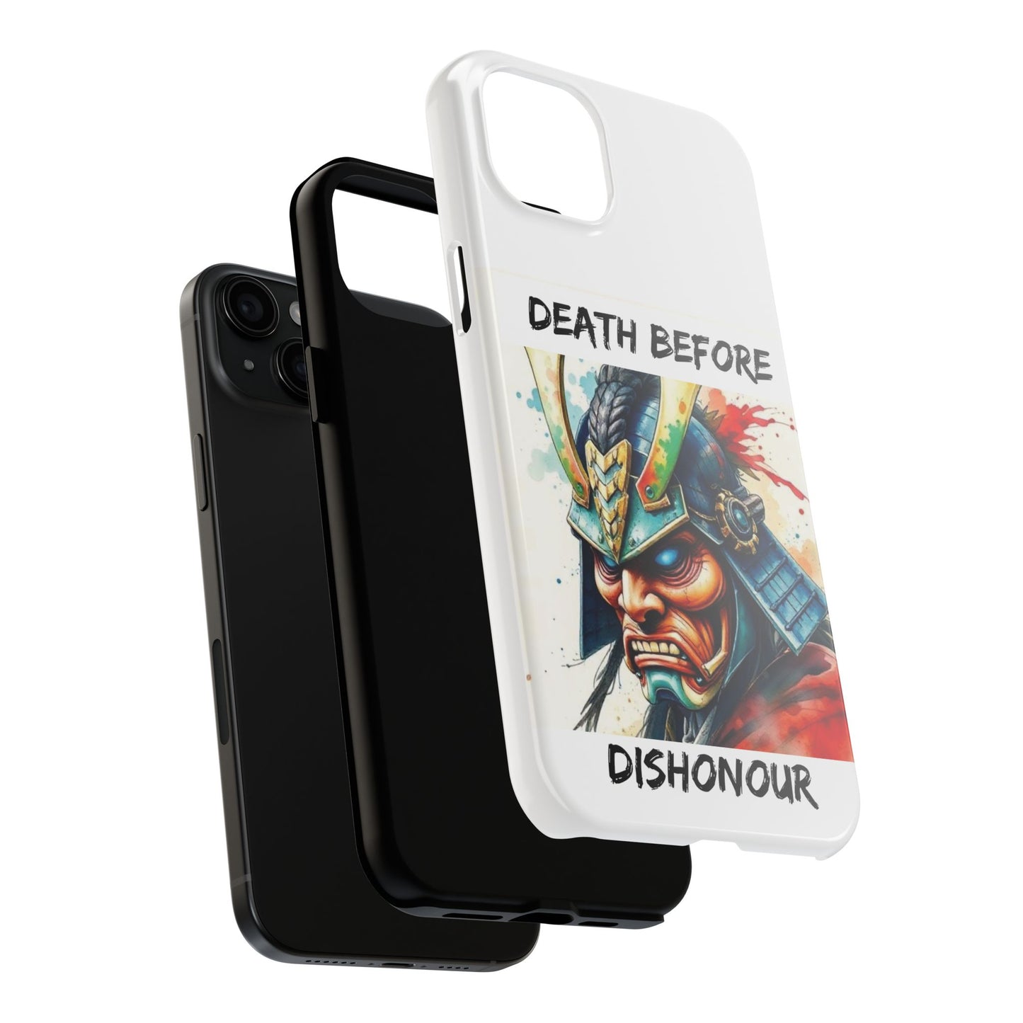 Samurai Inspired Tough Phone Case - 'Death Before Dishonour'