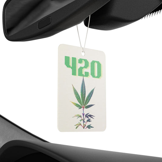 420 Cannabis Car Air Freshener - Perfect for Smoke Enthusiasts
