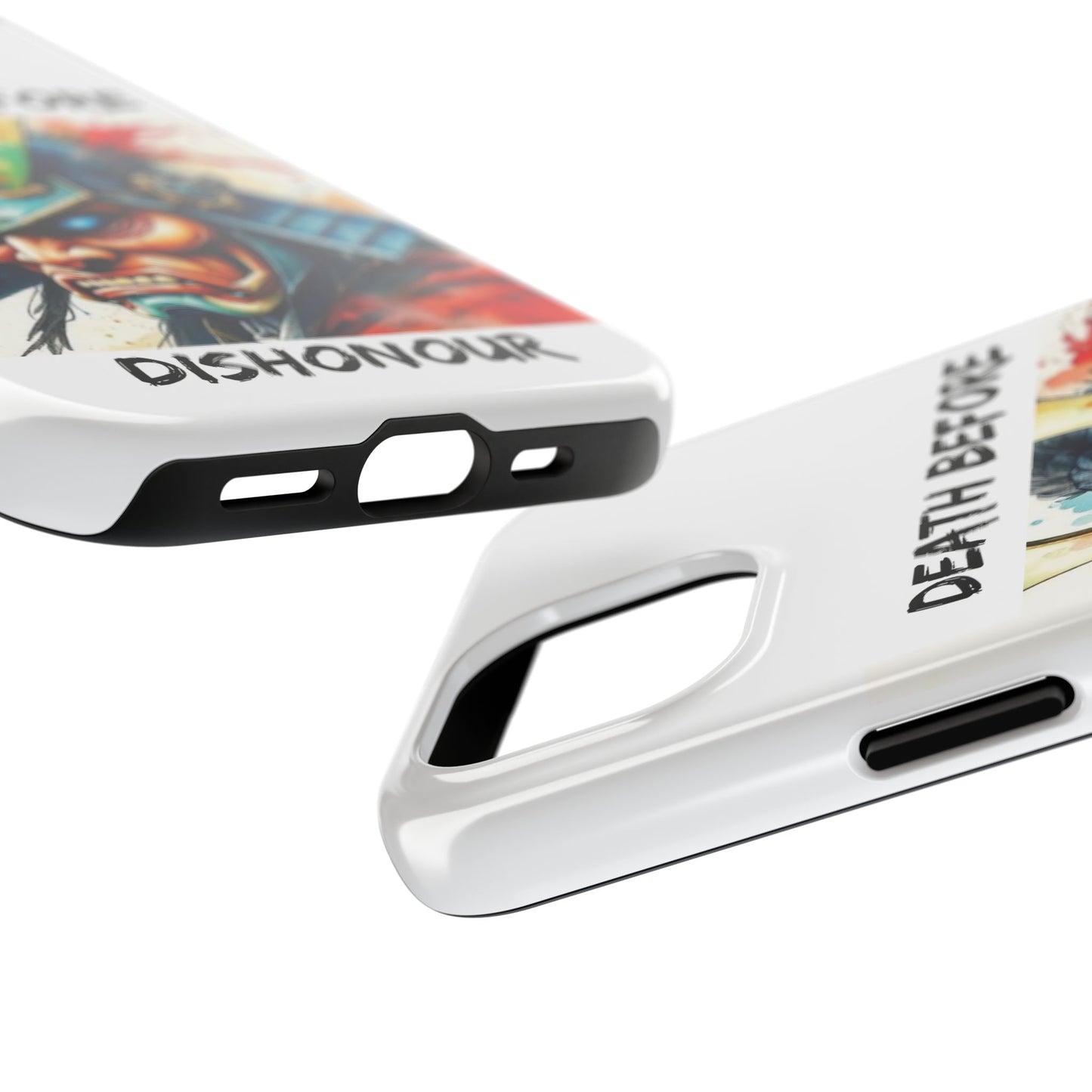 Samurai Inspired Tough Phone Case - 'Death Before Dishonour'