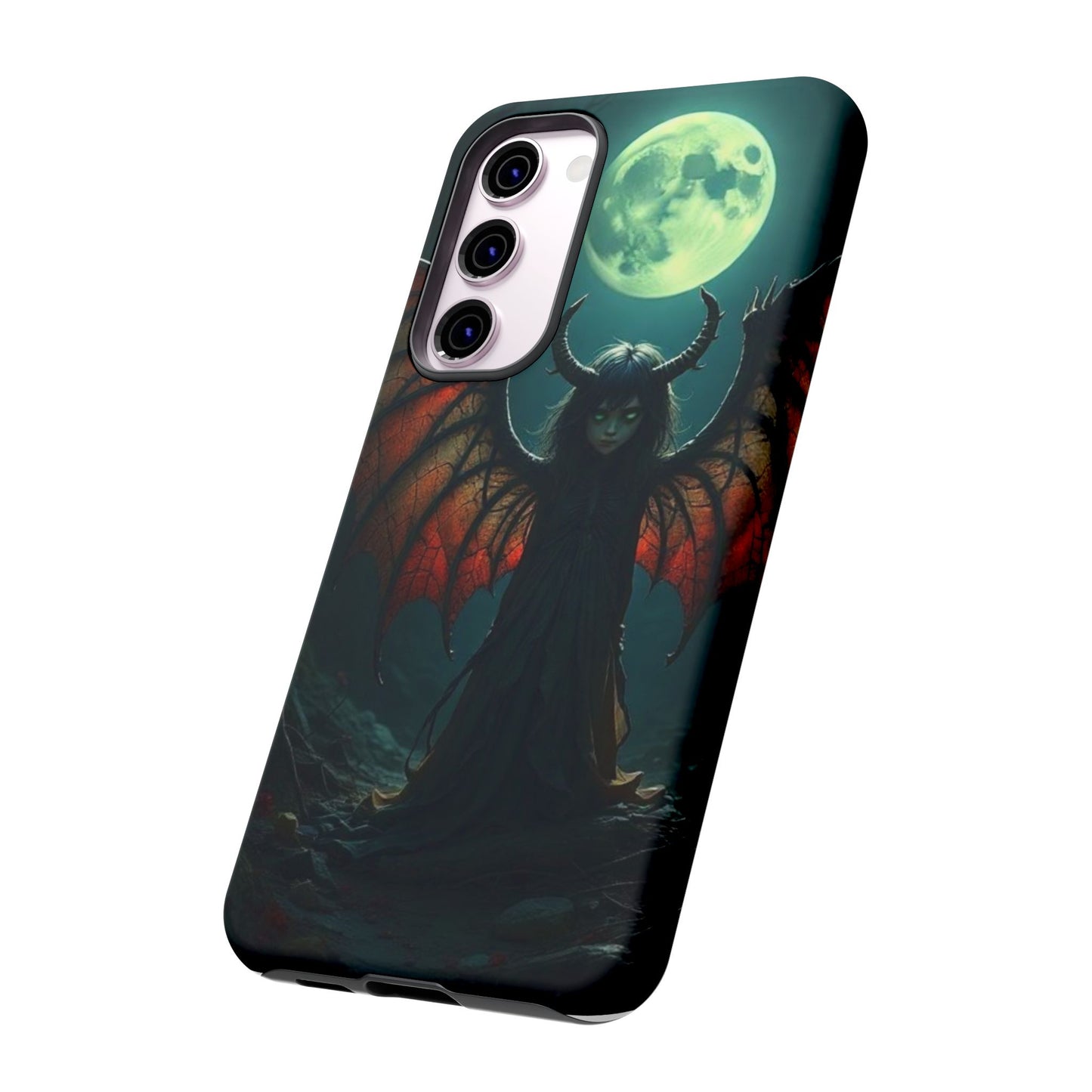 Gothic Phone Case Featuring Enigmatic Creature - Perfect for Halloween, Spooky Aesthetics, Witchy Gifts, Artistic Protection