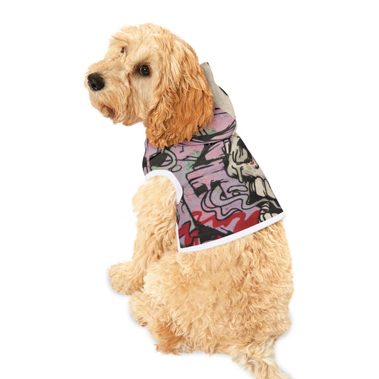 Stylish Pet Hoodie, Trendy Dog Sweater, Skull Print Pet Apparel, Unique Pet Gift, Cozy Hoodie for Pets