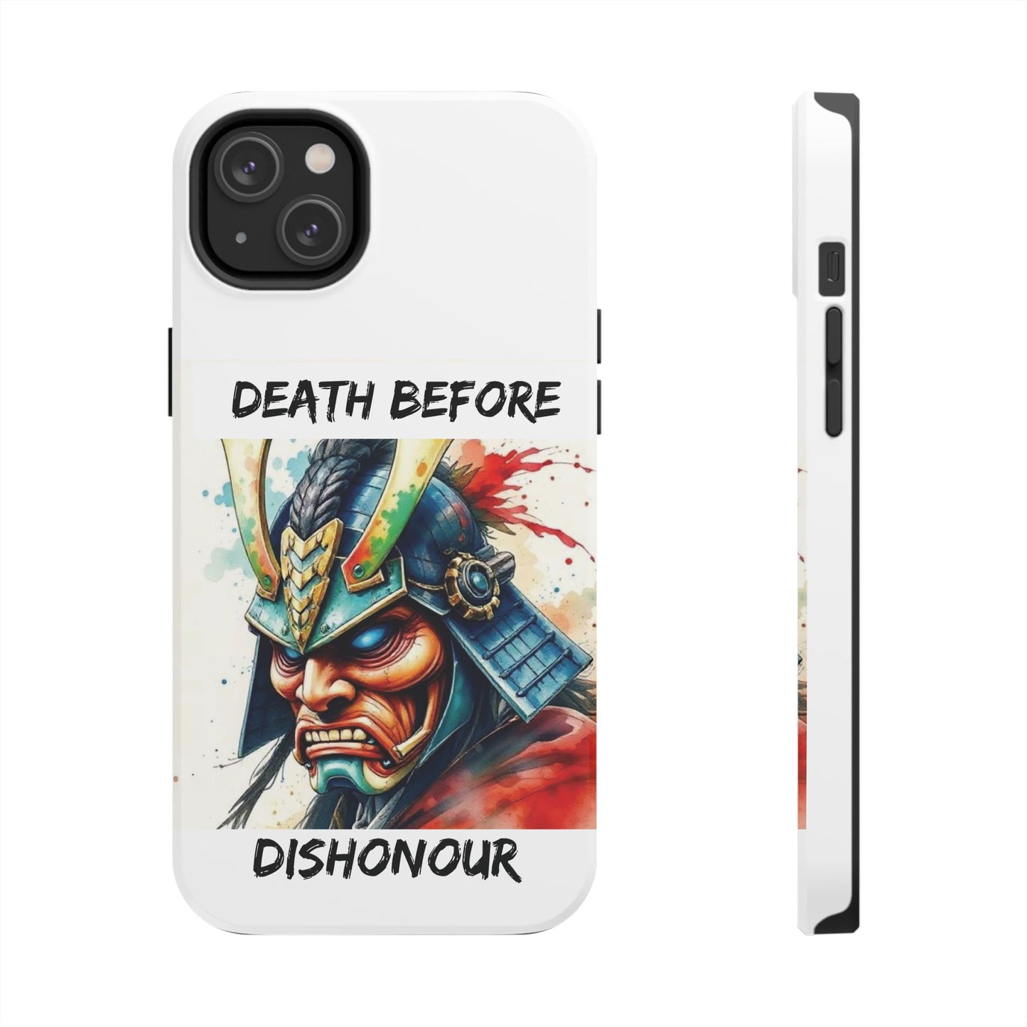 Samurai Inspired Tough Phone Case - 'Death Before Dishonour'