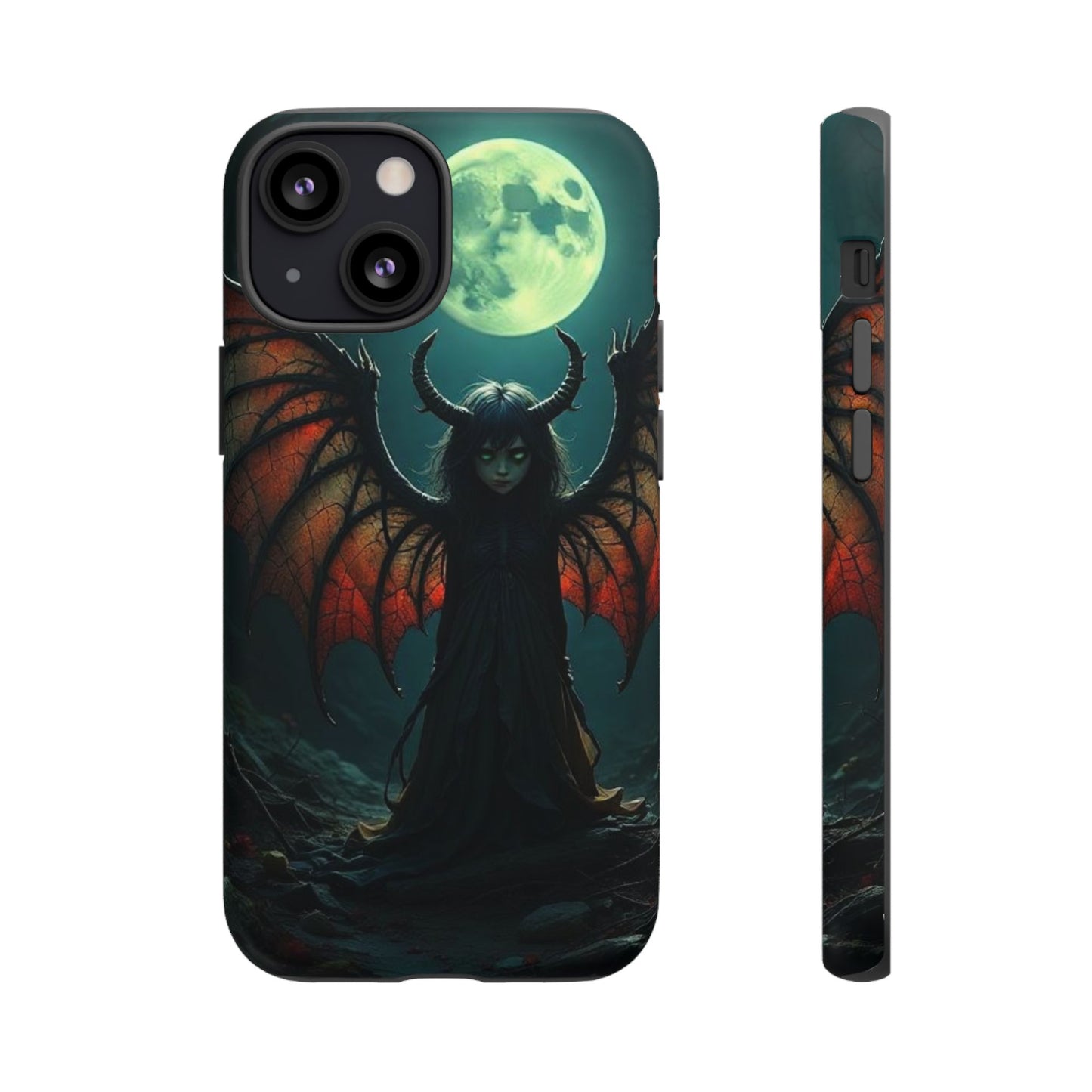 Gothic Phone Case Featuring Enigmatic Creature - Perfect for Halloween, Spooky Aesthetics, Witchy Gifts, Artistic Protection