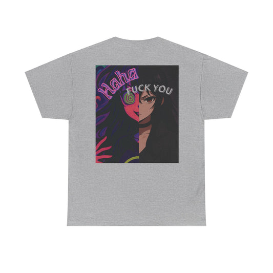 Edgy Graphic Tee for Bold Expression, Streetwear, Anime Merch, Everyday Casual, Unique Gift Idea
