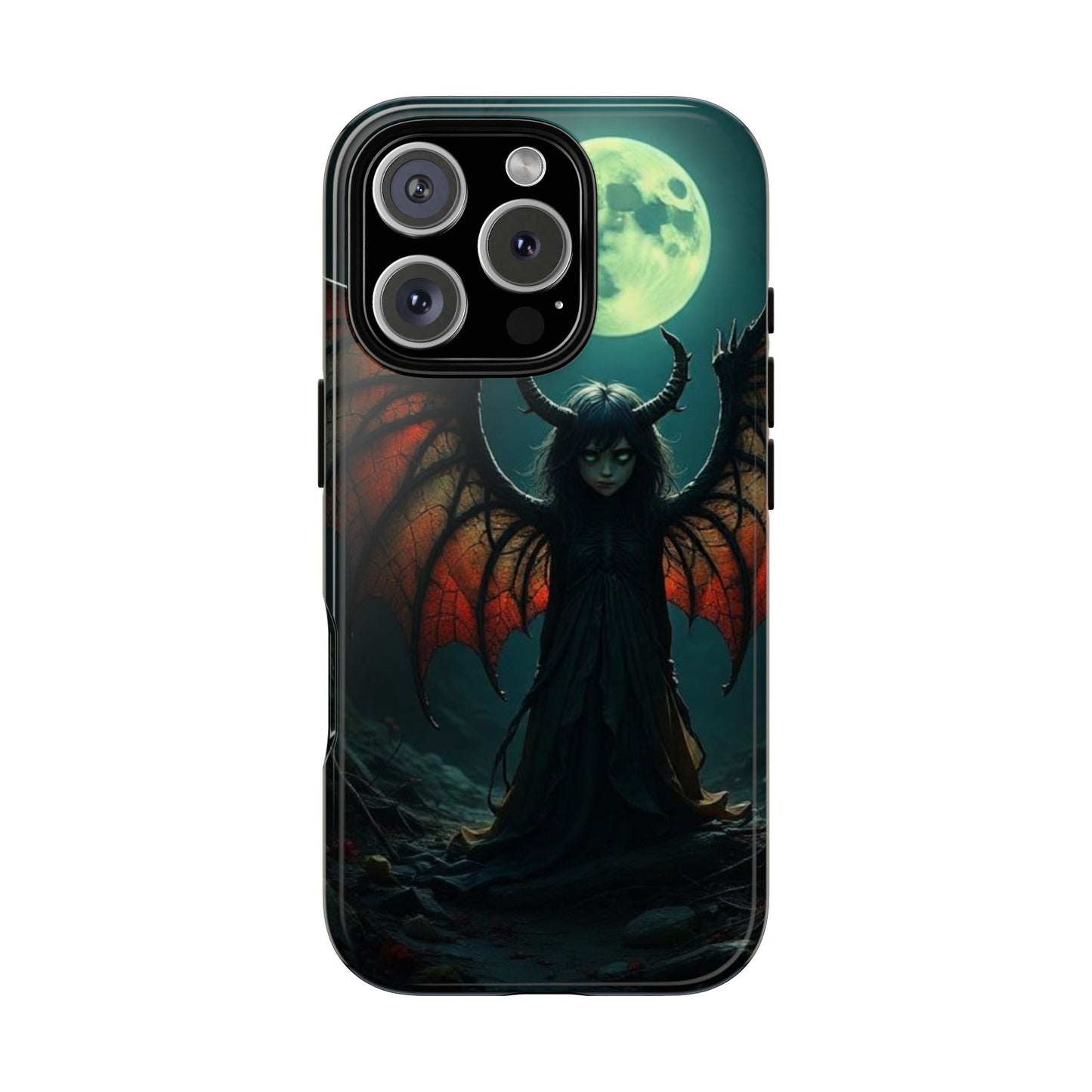 Gothic Phone Case Featuring Enigmatic Creature - Perfect for Halloween, Spooky Aesthetics, Witchy Gifts, Artistic Protection