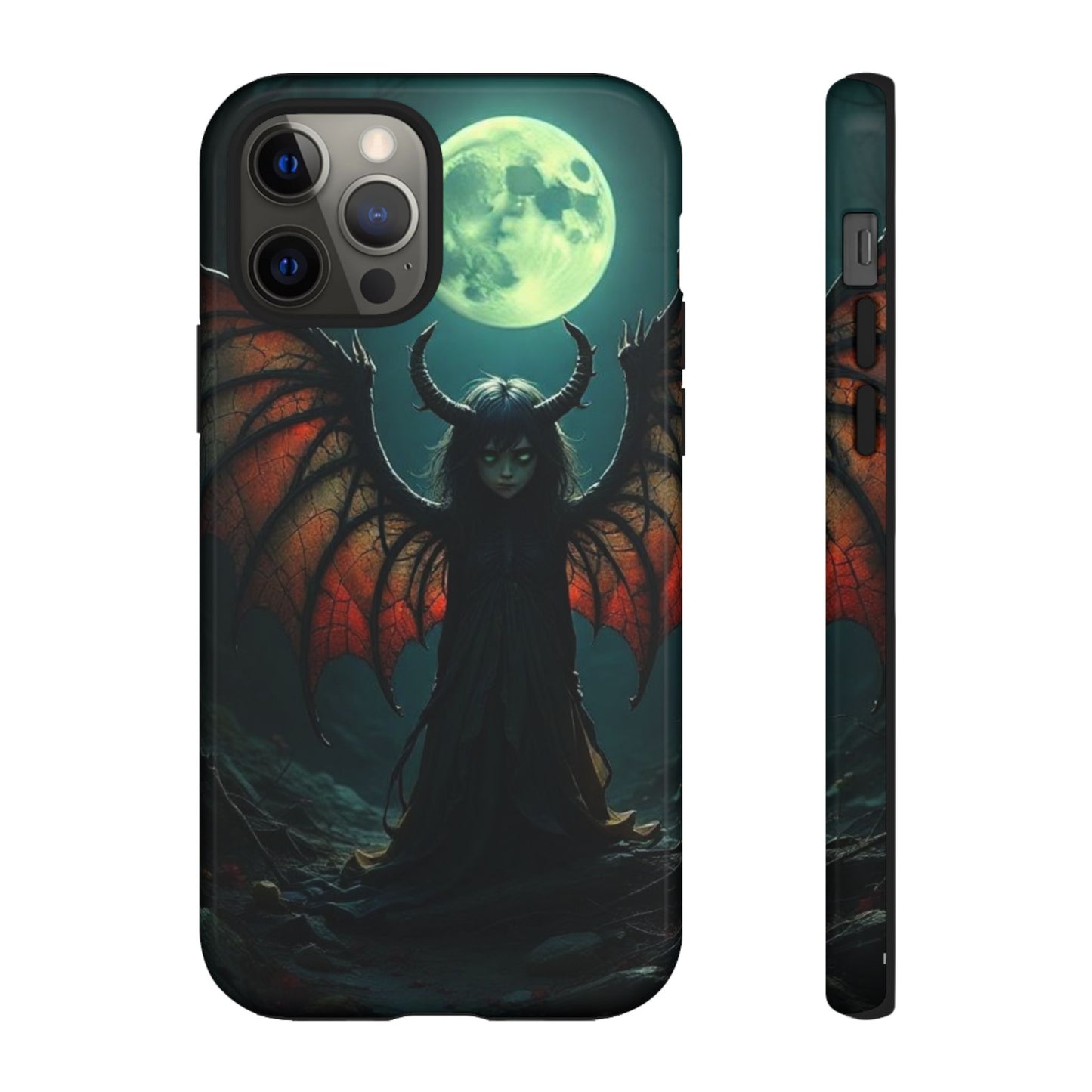 Gothic Phone Case Featuring Enigmatic Creature - Perfect for Halloween, Spooky Aesthetics, Witchy Gifts, Artistic Protection