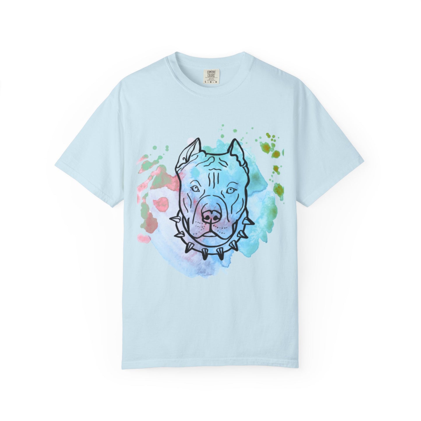 Vibrant Pitbull Art Unisex T-Shirt, Cool Dog Lover Tee, Unique Animal Print Shirt, Gift for Pet Owners, Casual Everyday Wear