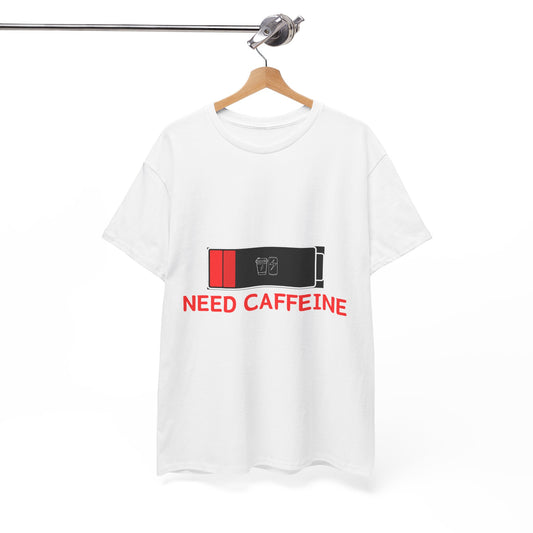 Caffeine Lover's Unisex Tee, Funny T-Shirt, Coffee Shirt, Gift for Him/Her, Casual Wear, Everyday Comfort