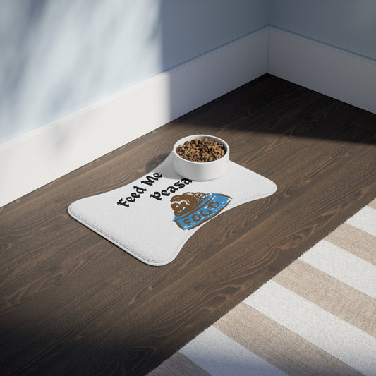 Funny Pet Feeding Mats, Dog Food Mat, Cat Feeding Tray, Novelty Pet Accessory, Gift for Pet Lovers, Kitchen Decor