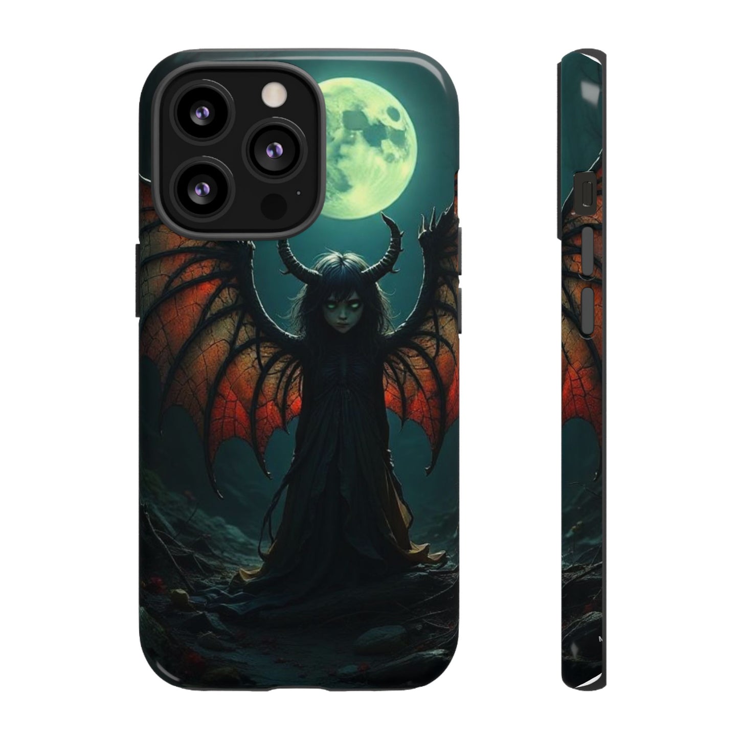 Gothic Phone Case Featuring Enigmatic Creature - Perfect for Halloween, Spooky Aesthetics, Witchy Gifts, Artistic Protection