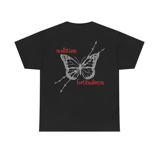 Butterfly Unisex Heavy Cotton Tee | Inspirational Graphic Shirt, Casual Wear, Gift for Nature Lovers, Birthday Gift, Everyday Essentials
