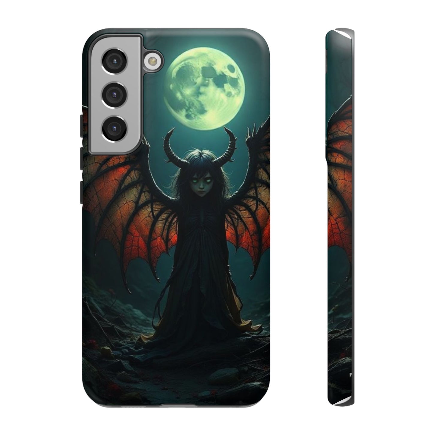 Gothic Phone Case Featuring Enigmatic Creature - Perfect for Halloween, Spooky Aesthetics, Witchy Gifts, Artistic Protection