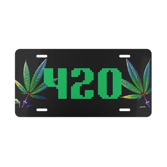 Customizable Vanity Plate, Personalized License Plate, 420 Themed Car Decor, Unique Gifts, Automotive Accessories