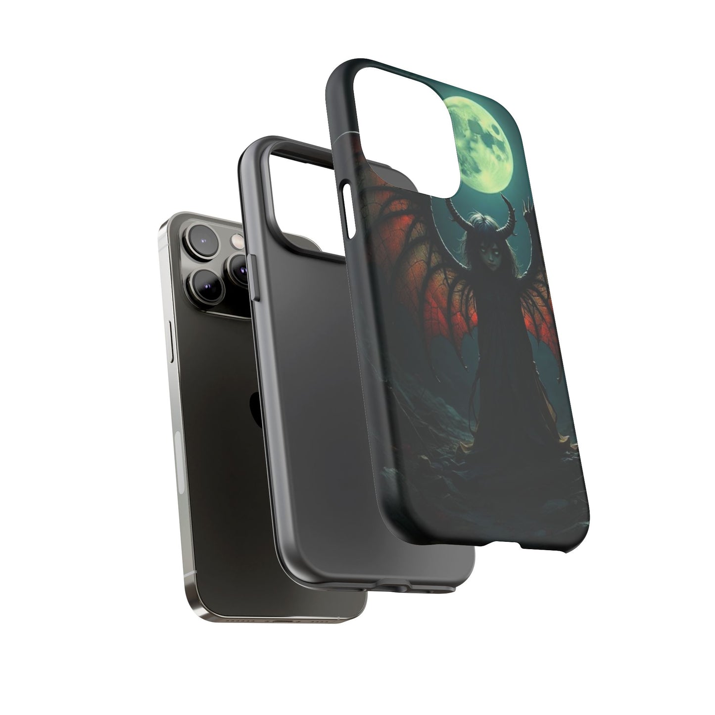 Gothic Phone Case Featuring Enigmatic Creature - Perfect for Halloween, Spooky Aesthetics, Witchy Gifts, Artistic Protection