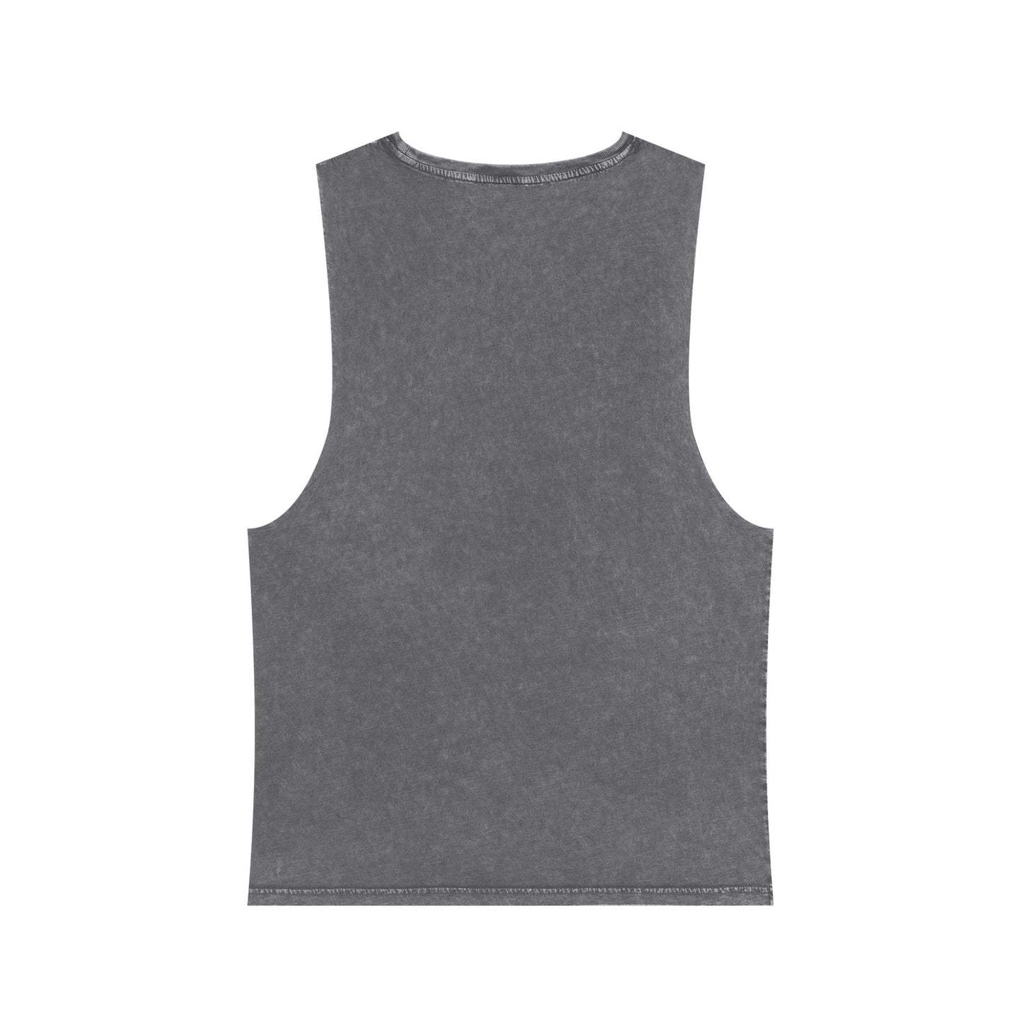 Unisex Stonewash Tank Top with Skull Design, Edgy Graphic Tee, Rocker Style Apparel, Festival Outfit, Casual Summer Wear