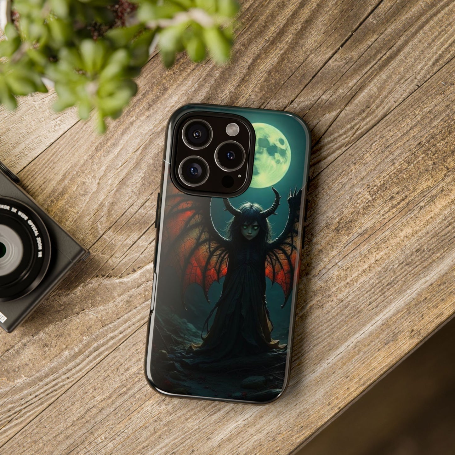 Gothic Phone Case Featuring Enigmatic Creature - Perfect for Halloween, Spooky Aesthetics, Witchy Gifts, Artistic Protection