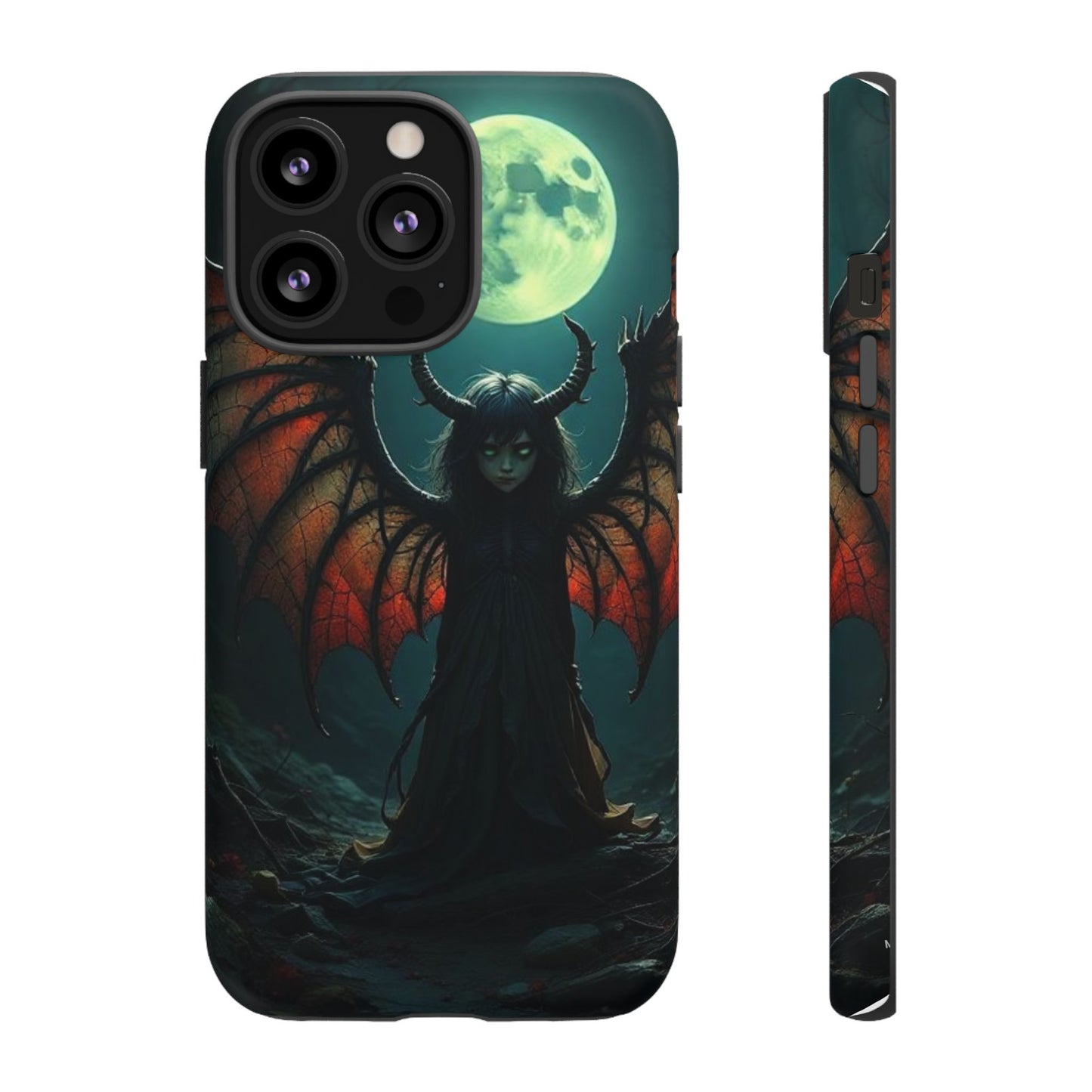 Gothic Phone Case Featuring Enigmatic Creature - Perfect for Halloween, Spooky Aesthetics, Witchy Gifts, Artistic Protection