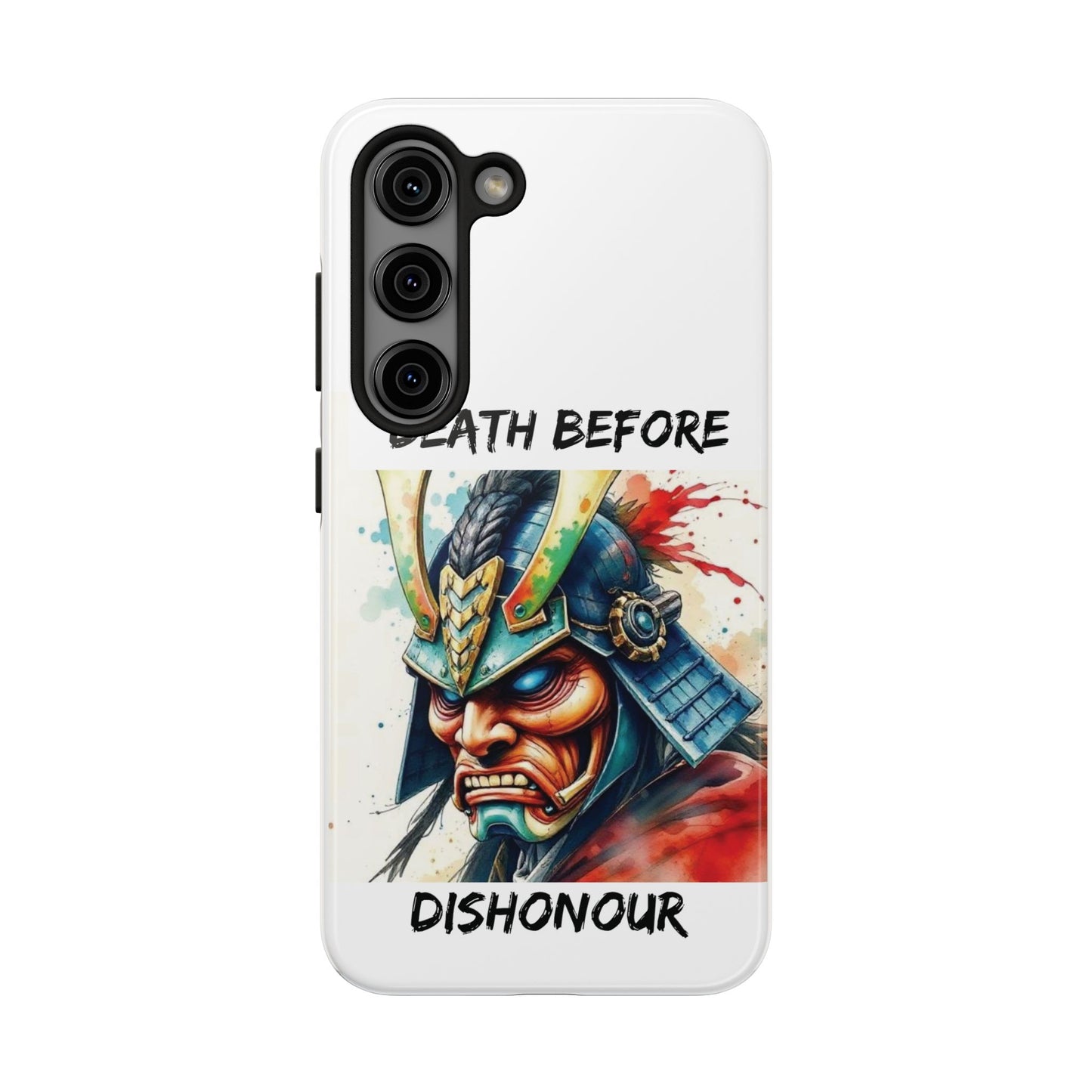 Samurai Inspired Tough Phone Case - 'Death Before Dishonour'