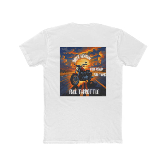 Full Throttle Unisex Cotton Crew Tee, Biker Shirt, Motorcycle Gift, Vintage Tee, Road Trip Apparel