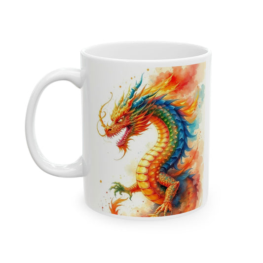 Colourful Dragon Ceramic Mug