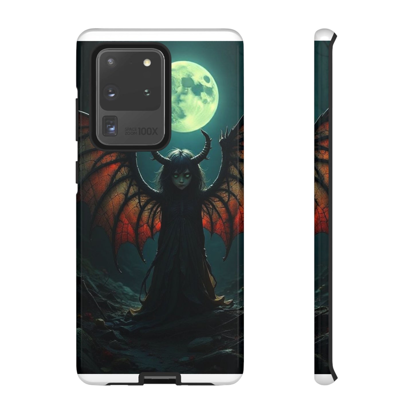 Gothic Phone Case Featuring Enigmatic Creature - Perfect for Halloween, Spooky Aesthetics, Witchy Gifts, Artistic Protection