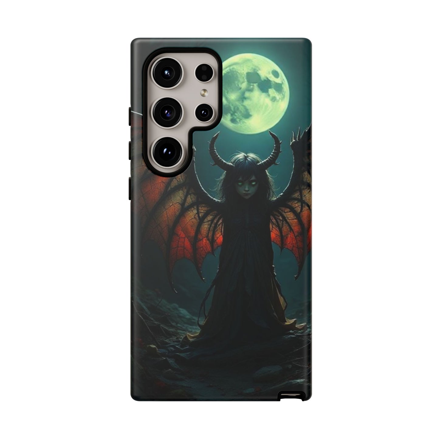 Gothic Phone Case Featuring Enigmatic Creature - Perfect for Halloween, Spooky Aesthetics, Witchy Gifts, Artistic Protection