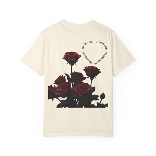 Dark Rose T-Shirt - Unisex, Gift for Her, Casual Wear, Summer Style, Birthday Gift, Vintage Vibes