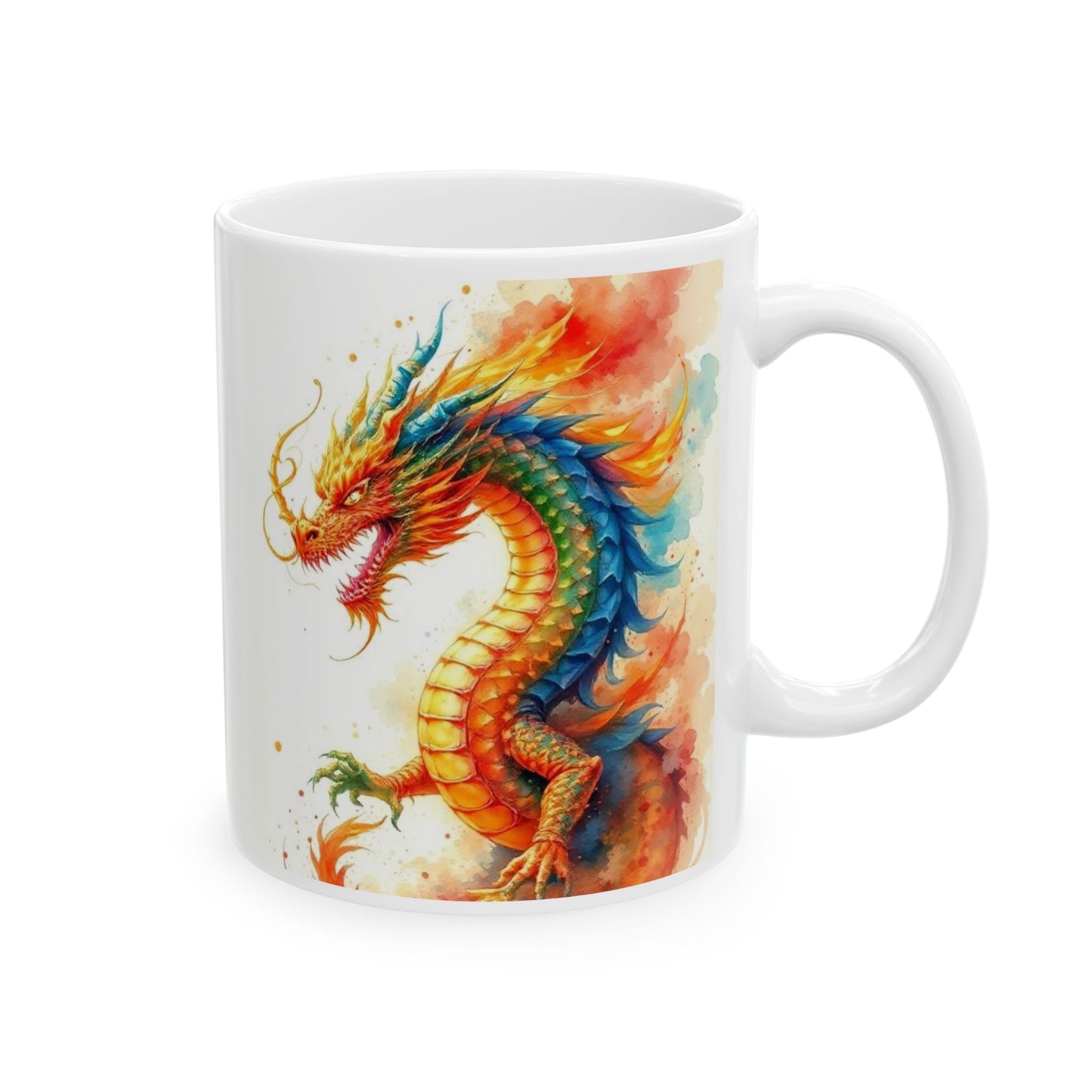 Colourful Dragon Ceramic Mug