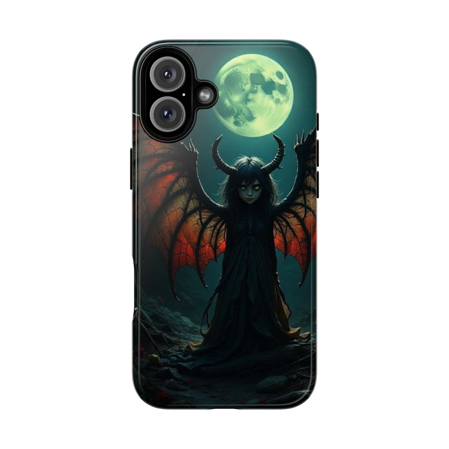 Gothic Phone Case Featuring Enigmatic Creature - Perfect for Halloween, Spooky Aesthetics, Witchy Gifts, Artistic Protection