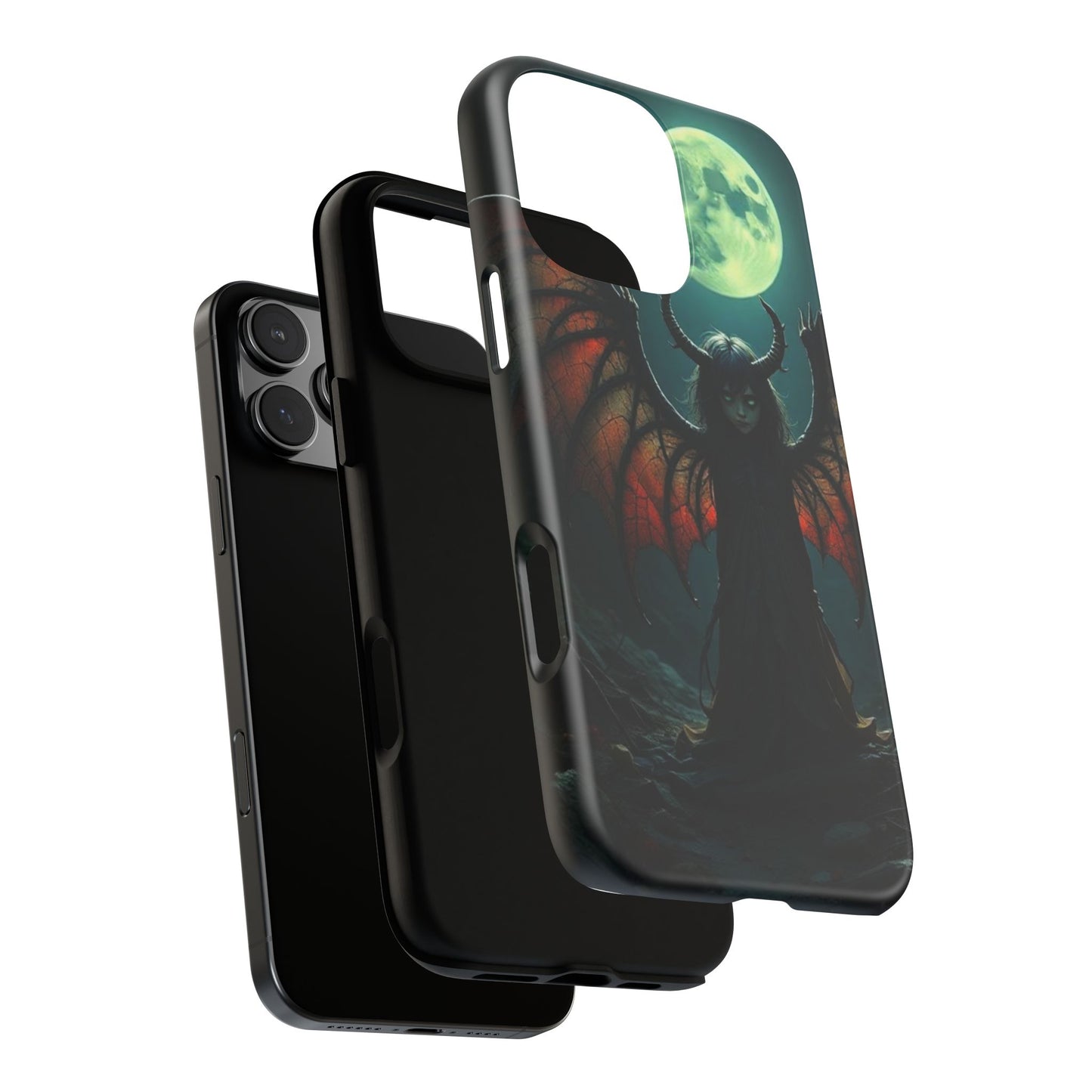 Gothic Phone Case Featuring Enigmatic Creature - Perfect for Halloween, Spooky Aesthetics, Witchy Gifts, Artistic Protection