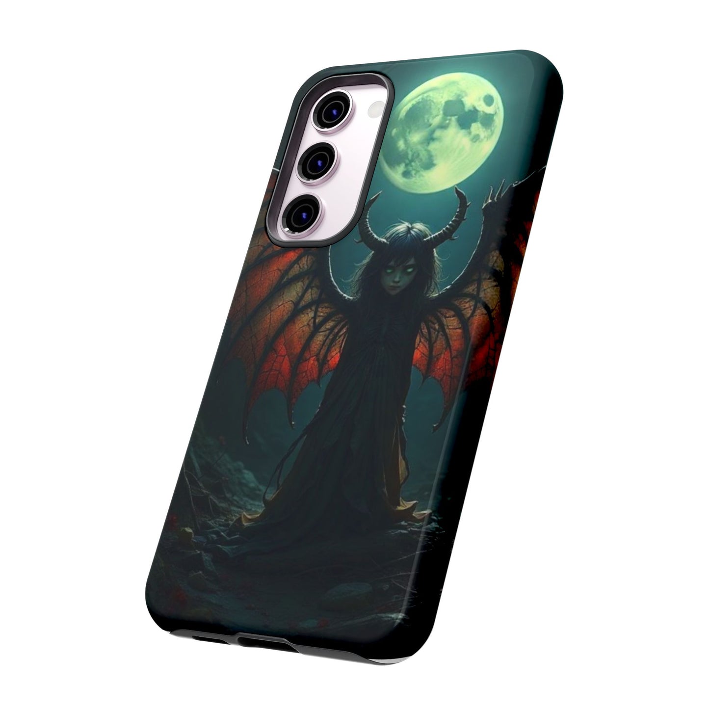 Gothic Phone Case Featuring Enigmatic Creature - Perfect for Halloween, Spooky Aesthetics, Witchy Gifts, Artistic Protection